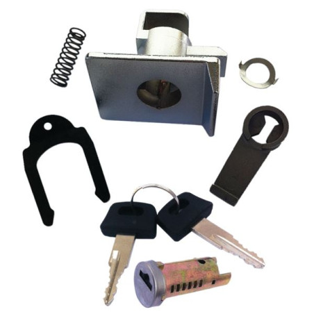 KIT CORPO SERRATURA BAULETTO COMPLETO COMPATIBILE PIAGGIO E VESPA SE64007+ SE64005