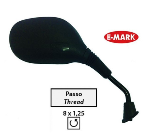 SPECCHIETTO RETROVISORE NERO DESTRO COMPATIBILE HONDA SH 125 150 N.O. 88210-KPR-900