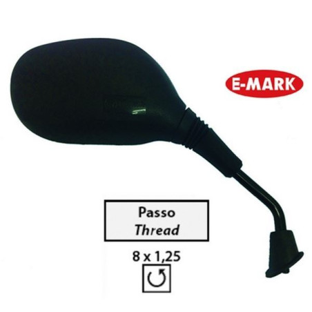 SPECCHIETTO RETROVISORE NERO DESTRO COMPATIBILE HONDA SH 125 150 N.O. 88210-KPR-900