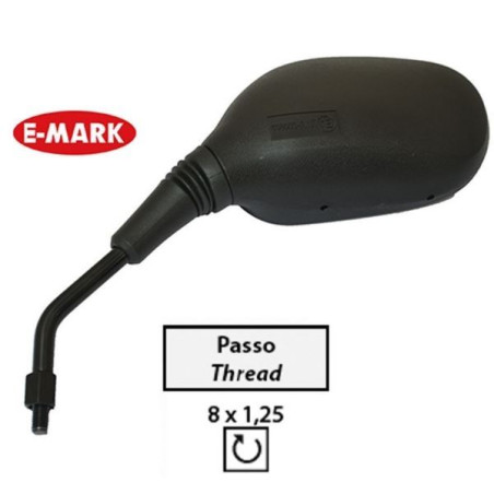 SPECCHIETTO RETROVISORE NERO SINISTRO COMPATIBILE HONDA SH 125 150 300 2013 R.O. 88220-K01-D01 THREAD 8X1,25