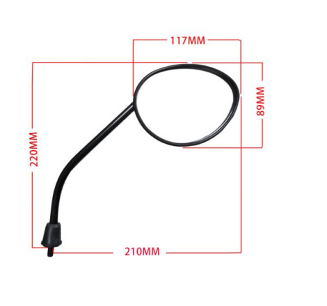 SPECCHIETTO DESTRO VERSIONE LUNGO M8 COMPATIBILE PIAGGIO ZIP 4T 50-100 2000-2013, N.O. CM063902 - CM180202
