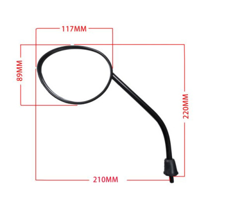 SPECCHIETTO SINISTRO VERSIONE LUNGO M8 COMPATIBILE PIAGGIO ZIP 4T 50-100 2000-2013 N.O. CM063901- CM180201