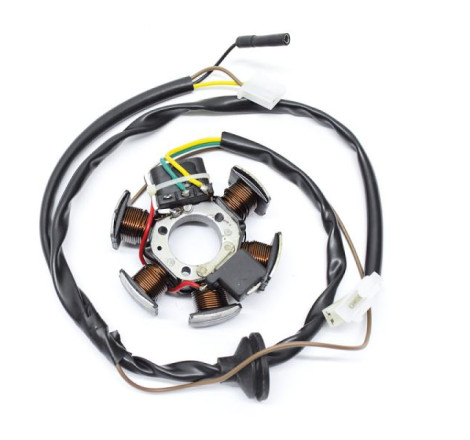 STATORE 5 BOBINE 2 CONNETTORI 3 E 2 FILI COMPATIBILE MALAGUTI CIAK 50 1999 AL 2002 N.O. MA.78201800