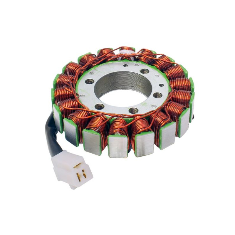 STATORE A 18 BOBINE CONNETTORE 3 FILI COMPATIBILE KAWASAKI ZX-6RR 600 2005, ZX-6R 636 NINJA 2005-2006 N.O. KA.210030023