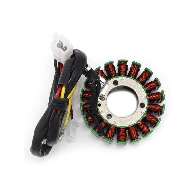 STATORE A 18 BOBINE CONNETTORE 3+2 FILI 1 FASTON COMPATIBILE KTM LC4 640, DUKE 620-640 N.O. KT.58439004000