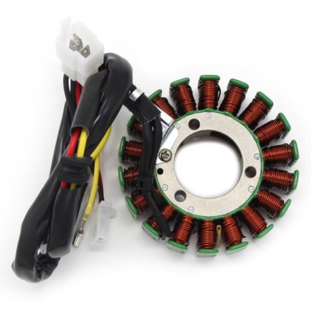 STATORE A 18 BOBINE CONNETTORE 3+2 FILI 1 FASTON COMPATIBILE KTM LC4 640, DUKE 620-640 N.O. KT.58439004000