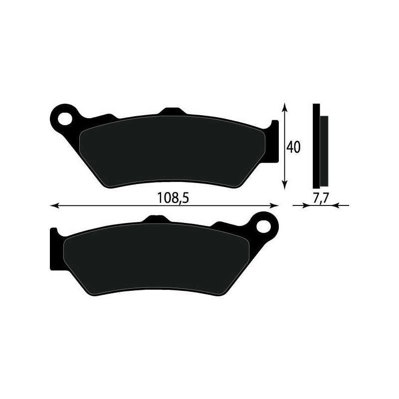 PASTIGLIE FRENO PLATINUM SERIES COMPATIBILE TRK 502 X 500 ANT. 2018