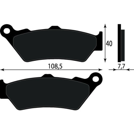 PASTIGLIE FRENO PLATINUM SERIES COMPATIBILE TRK 502 X 500 ANT. 2018