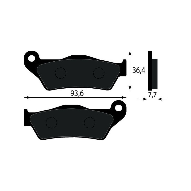 PASTIGLIE FRENO PLATINUM SERIES COMPATIBILE YAMAHA MAJESTY 150 ANT.