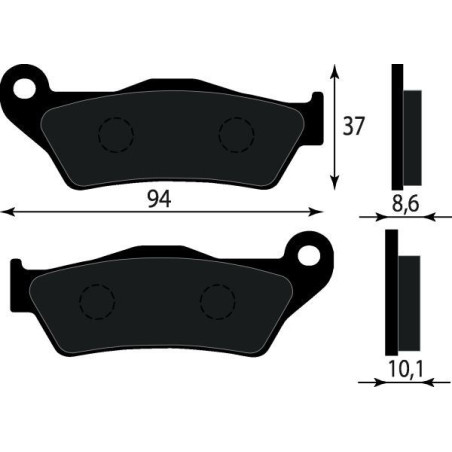 PASTIGLIE FRENO PLATINUM SERIES COMPATIBILE BMW R850 POST.