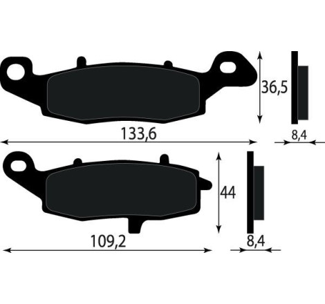 PASTIGLIE FRENO PLATINUM SERIES COMPATIBILE KAWASAKI GSX 750 ANT.