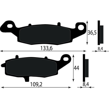 PASTIGLIE FRENO PLATINUM SERIES COMPATIBILE SUZUKI GSF SVV 650 KAWASAKI Z 750 ZR-7 750