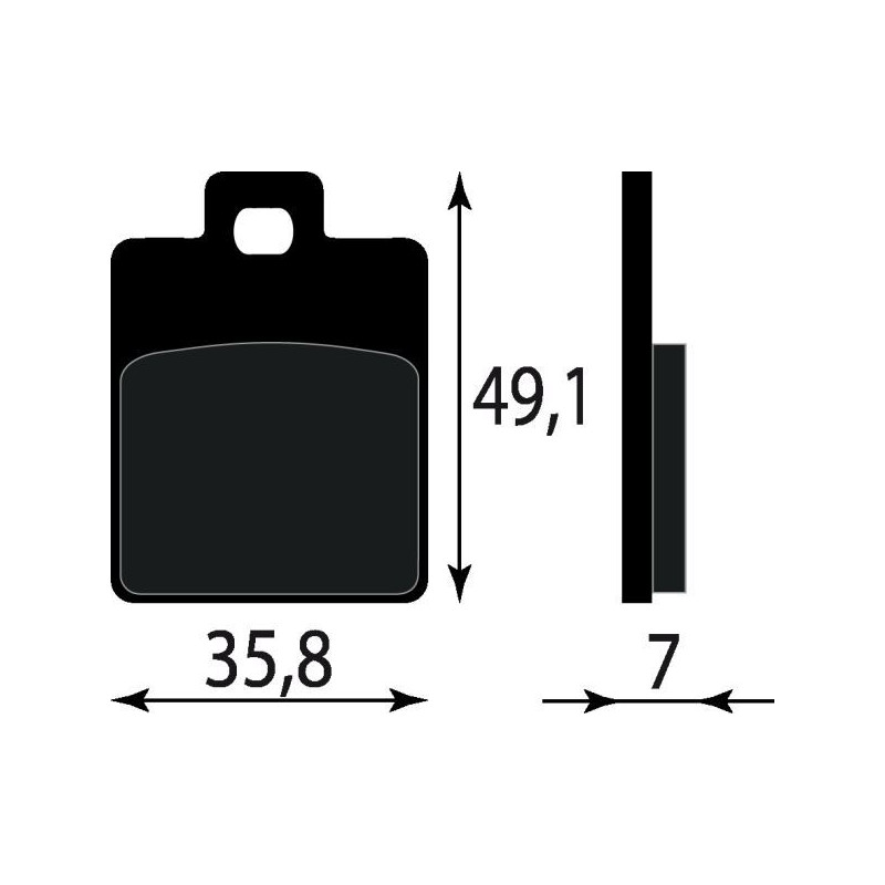 PASTIGLIE FRENO PLATINUM SERIES COMPATIBILE VESPA ET2 ET4 ANT. GILERA RUNNER 50/125/180 TWEET 50 125 150