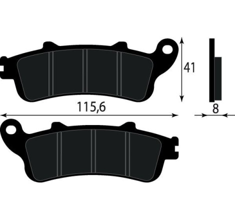 PASTIGLIE FRENO PLATINUM SERIES COMPATIBILE HONDA CB HORNET 1100 POST