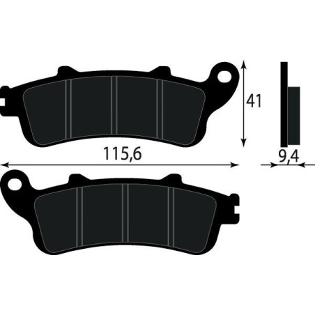 PASTIGLIE FRENO PLATINUM SERIES COMPATIBILE HONDA PANTHEON 125 150 ANT.