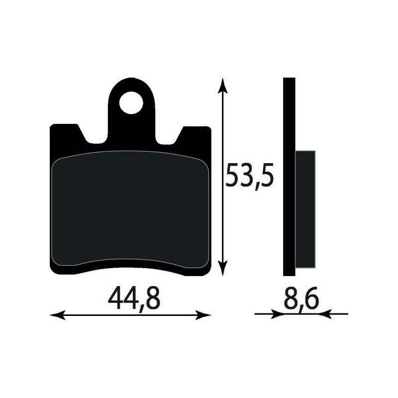 PASTIGLIE FRENO PLATINUM SERIES COMPATIBILE SUZUKI BURGMAN 250 400 ANT. SYM JOYMAX 125-250-300 ANT