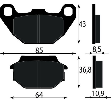 PASTIGLIE FRENO PLATINUM SERIES COMPATIBILE KYMCO PEOPLE 125 250 ANT SYM JOYRIDE 125 200 HD