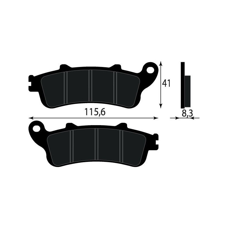 PASTIGLIE FRENO PLATINUM SERIES COMPATIBILE KYMCO PEOPLE 125 250 ANT