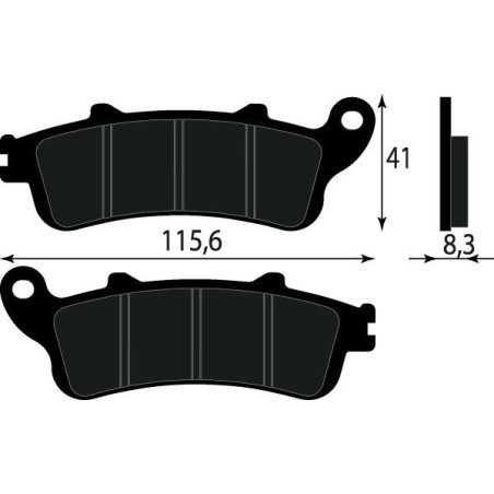 PASTIGLIE FRENO PLATINUM SERIES COMPATIBILE KYMCO PEOPLE 125 250 ANT