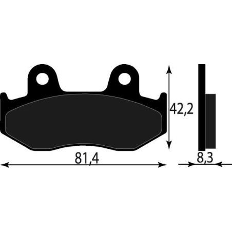 PASTIGLIE FRENO PLATINUM SERIES COMPATIBILE HONDA SH CHIOCCIOLA 125 150 ANT. YAMAHA YFZ 450