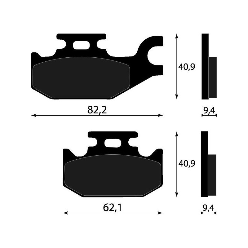 PASTIGLIE FRENO PLATINUM SERIES COMPATIBILE SUZUKI BURGMAN 125 200 POST