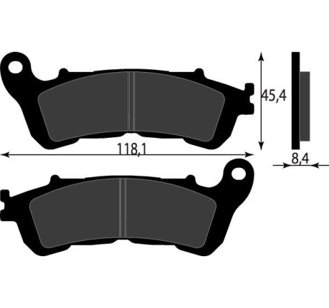 PASTIGLIE FRENO PLATINUM SERIES COMPATIBILE SUZUKI BURGMAN 125 200 ANT HONDA SH - SILVER WING 125-150 POST