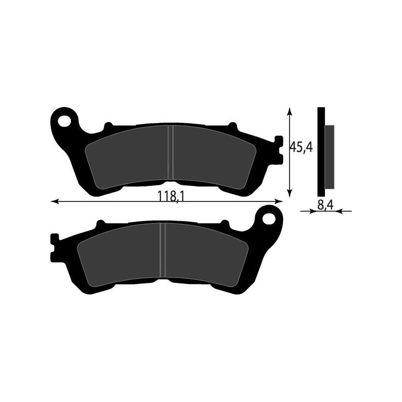 PASTIGLIE FRENO PLATINUM SERIES COMPATIBILE SUZUKI BURGMAN 125 200 ANT HONDA SH - SILVER WING 125-150 POST