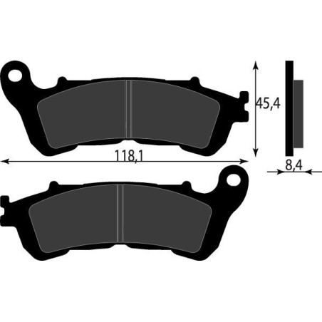 PASTIGLIE FRENO PLATINUM SERIES COMPATIBILE SUZUKI BURGMAN 125 200 ANT HONDA SH - SILVER WING 125-150 POST