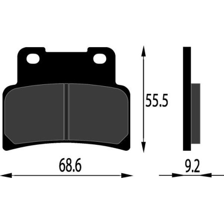 PASTIGLIE FRENO PLATINUM SERIES COMPATIBILE KYMCO XCITING 400I ANT