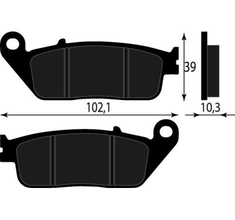 PASTIGLIE FRENO PLATINUM SERIES COMPATIBILE KYMCO XCITING 250 500 ANT HONDA SH -  125-150 300 ANT