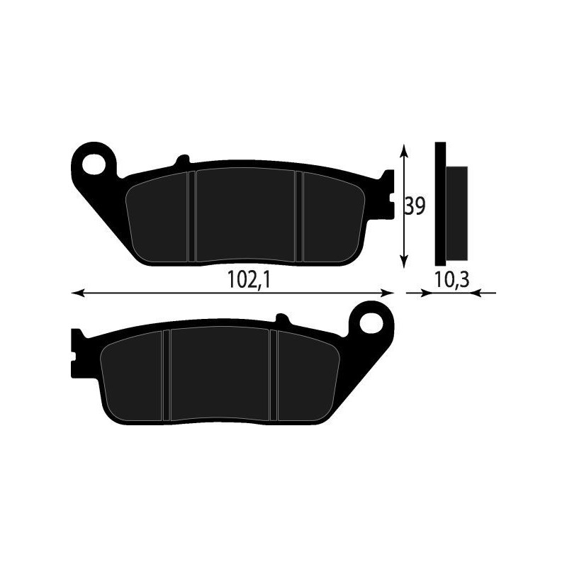PASTIGLIE FRENO PLATINUM SERIES COMPATIBILE KYMCO XCITING 250 500 ANT HONDA SH -  125-150 300 ANT