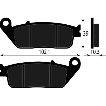PASTIGLIE FRENO PLATINUM SERIES COMPATIBILE KYMCO XCITING 250 500 ANT HONDA SH -  125-150 300 ANT
