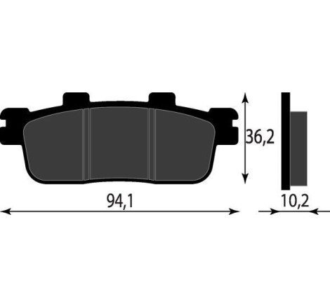 PASTIGLIE FRENO PLATINUM SERIES COMPATIBILE KYMCO XCITING 300 500 POST