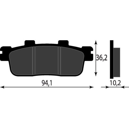 PASTIGLIE FRENO PLATINUM SERIES COMPATIBILE KYMCO XCITING 300 500 POST