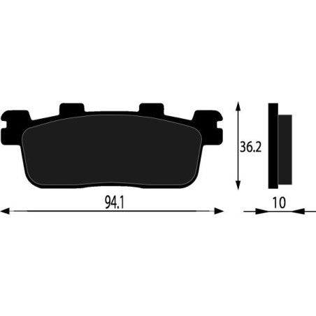 PASTIGLIE FRENO PLATINUM SERIES COMPATIBILE KYMCO PEOPLE 125 250 POST