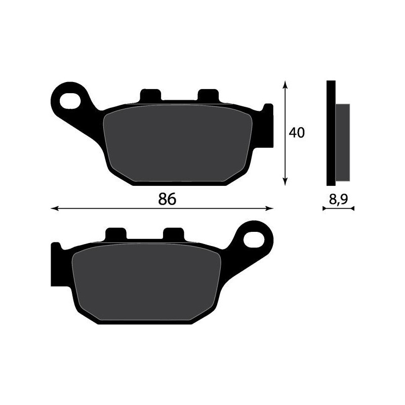 PASTIGLIE FRENO PLATINUM SERIES COMPATIBILE HONDA CBR R 500 POST