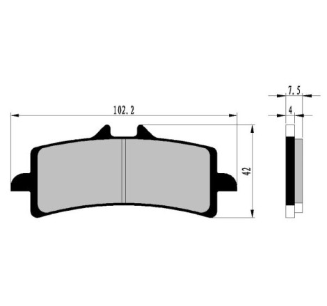 PASTIGLIE FRENO PLATINUM SERIES COMPATIBILE APRILIA RSV 1000, TUONO 1100, BMW R1200 ANT.