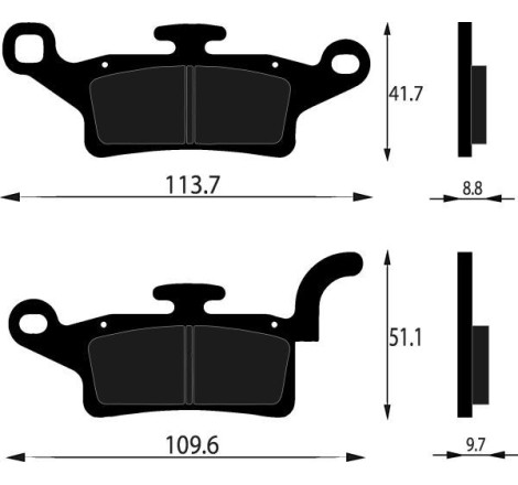 PASTIGLIE FRENO PLATINUM SERIES COMPATIBILE YAMAHA XENTER 125 150 ANT