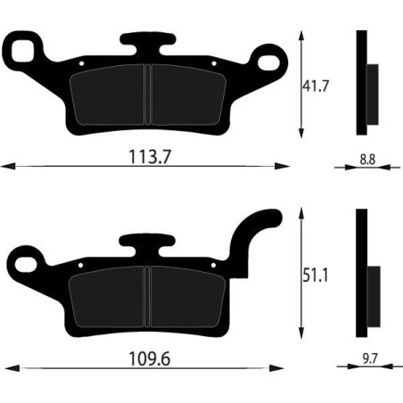 PASTIGLIE FRENO PLATINUM SERIES COMPATIBILE YAMAHA XENTER 125 150 ANT