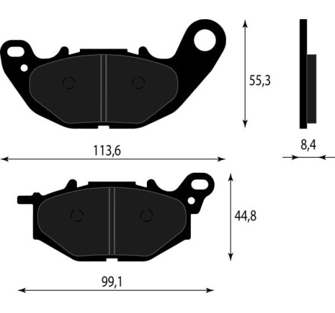 PASTIGLIE FRENO PLATINUM SERIES COMPATIBILE YAMAHA X MAX 125 300 2018 ANT