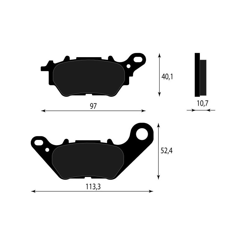 PASTIGLIE FRENO PLATINUM SERIES COMPATIBILE YAMAHA X MAX 125 300 2018 POST