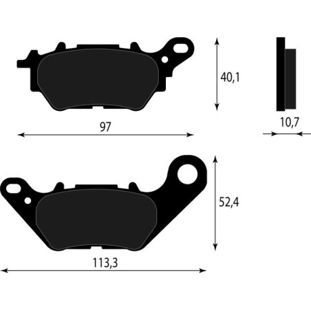 PASTIGLIE FRENO PLATINUM SERIES COMPATIBILE YAMAHA X MAX 125 300 2018 POST