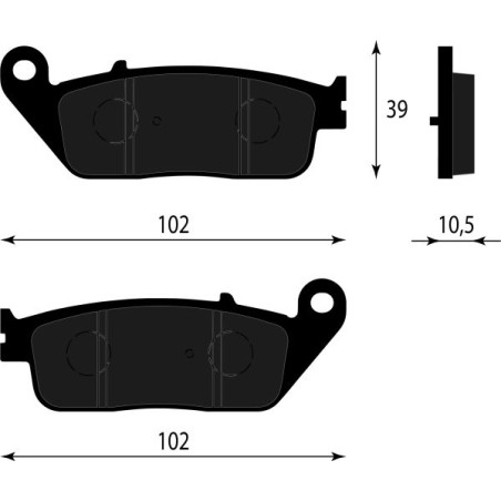 PASTIGLIE FRENO PLATINUM SERIES COMPATIBILE KYMCO XCITING 400 500 POST