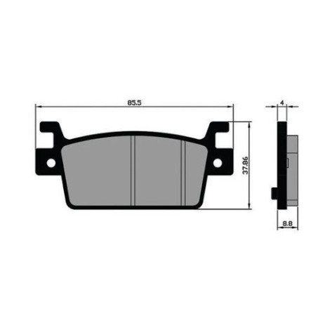 PASTIGLIE FRENO PLATINUM SERIES COMPATIBILE KYMCO AK 550 2017 2020 POSTERIORI