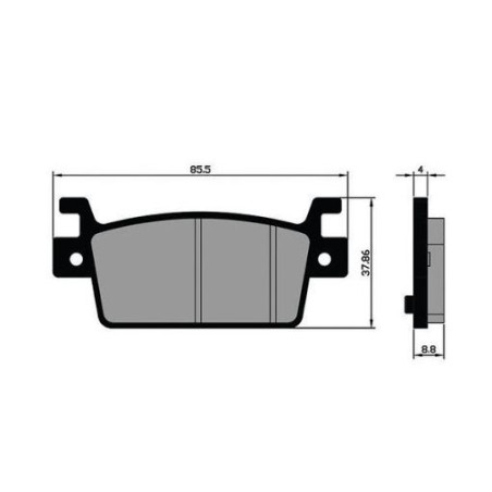 PASTIGLIE FRENO PLATINUM SERIES COMPATIBILE KYMCO AK 550 2017 2020 POSTERIORI