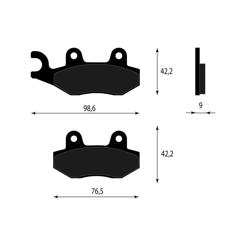 PASTIGLIE FRENO PLATINUM SERIES COMPATIBILE KYMCO AGILITY 50 125 ANT