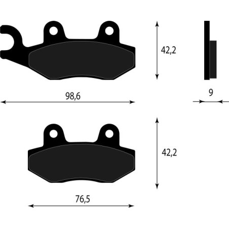 PASTIGLIE FRENO PLATINUM SERIES COMPATIBILE KYMCO AGILITY 50 125 ANT