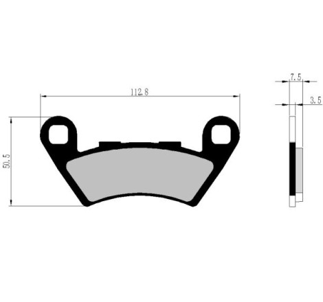 PASTIGLIE FRENO PLATINUM SERIES COMPATIBILE OVER BIKES BRERA E5 KL 300 POSTERIORI 2021- 2023, N.O. 3547253
