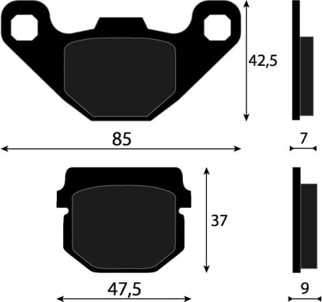 PASTIGLIE FRENO PLATINUM SERIES COMPATIBILE HONDA PIAGGIO E SUZUKI
