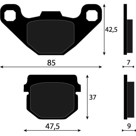 PASTIGLIE FRENO PLATINUM SERIES COMPATIBILE HONDA PIAGGIO E SUZUKI